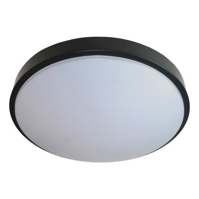 Plafón LED WILTON LED/24W/230V 4000K diá. 38 cm negro