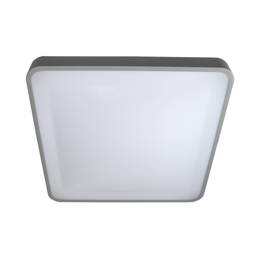 Plafón LED WILTON LED/24W/230V 37,5x37,5 cm gris