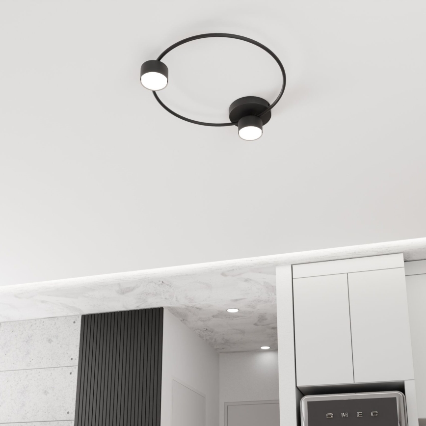 Plafón LUCIO 2xGX53/12W/230V negro