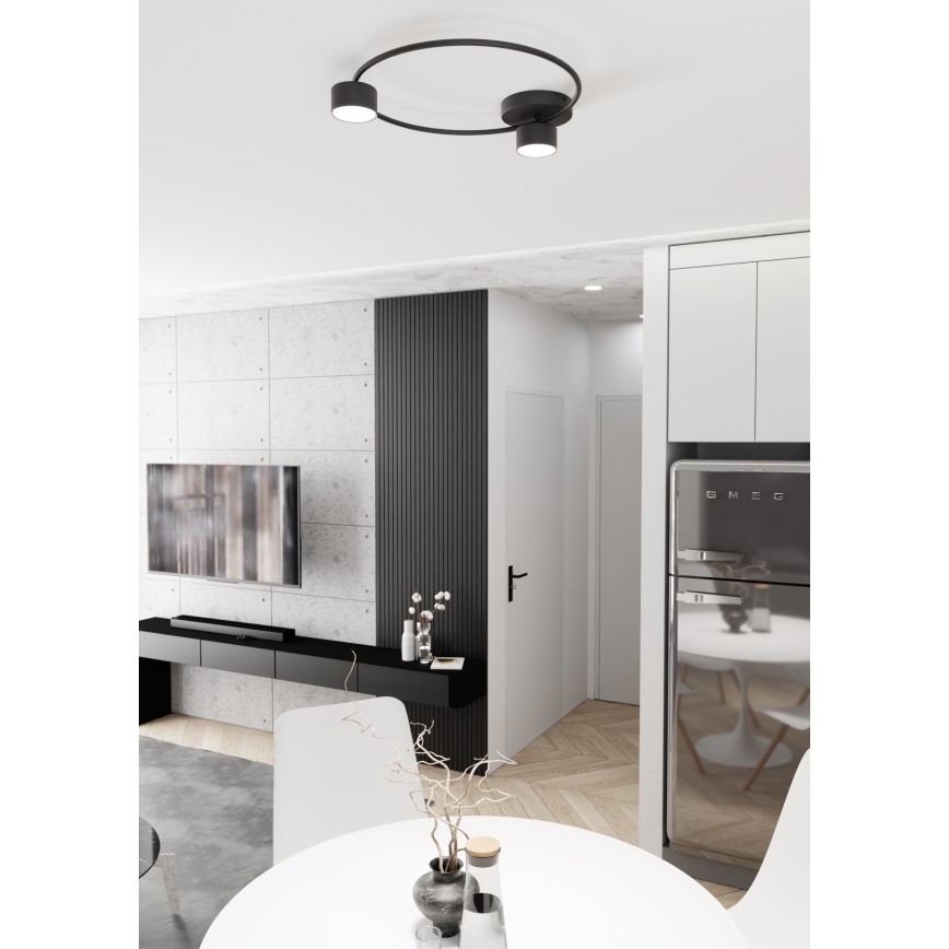 Plafón LUCIO 2xGX53/12W/230V negro