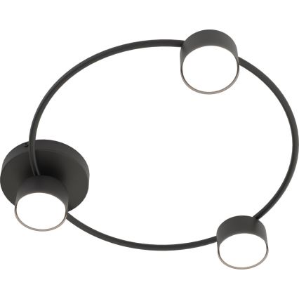 Plafón LUCIO 3xGX53/12W/230V negro
