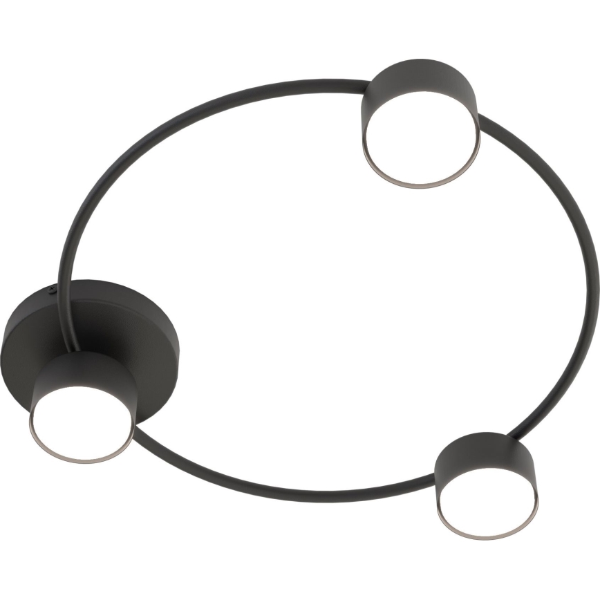 Plafón LUCIO 3xGX53/12W/230V negro