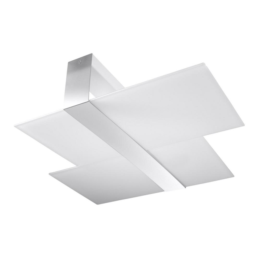 Plafón MASSIMO 2xE27/60W/230V blanco/cromo brillante