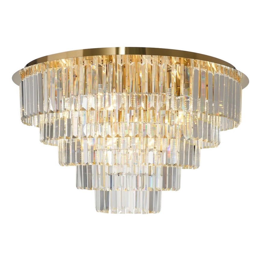 Plafón MILANO 12xE14/40W/230V dorado