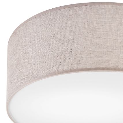 Plafón MONTE 1xE27/60W/230V diá. 35 cm beige
