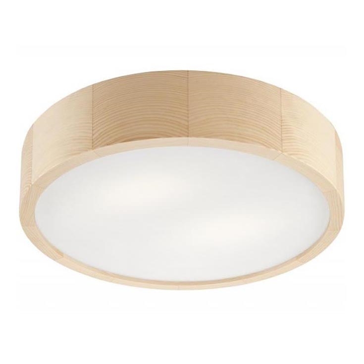 Plafón NATURAL 2xE27/60W/230V ø 37 cm pino