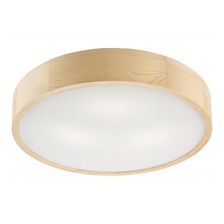 Plafón NATURAL 3xE27/60W/230V ø 47 cm pino