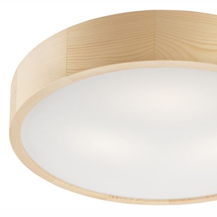 Plafón NATURAL 3xE27/60W/230V ø 47 cm pino