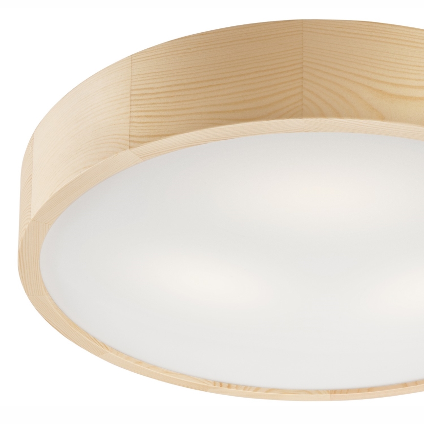 Plafón NATURAL 3xE27/60W/230V ø 47 cm pino