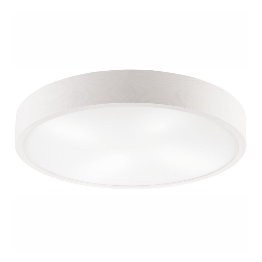 Plafón NATURAL 4xE27/60W/230V ø 57,5 cm blanco/pino