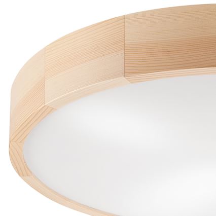 Plafón NATURAL 4xE27/60W/230V ø 57,5 cm pino