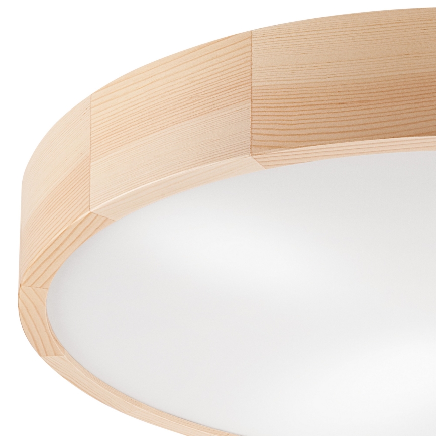Plafón NATURAL 4xE27/60W/230V ø 57,5 cm pino