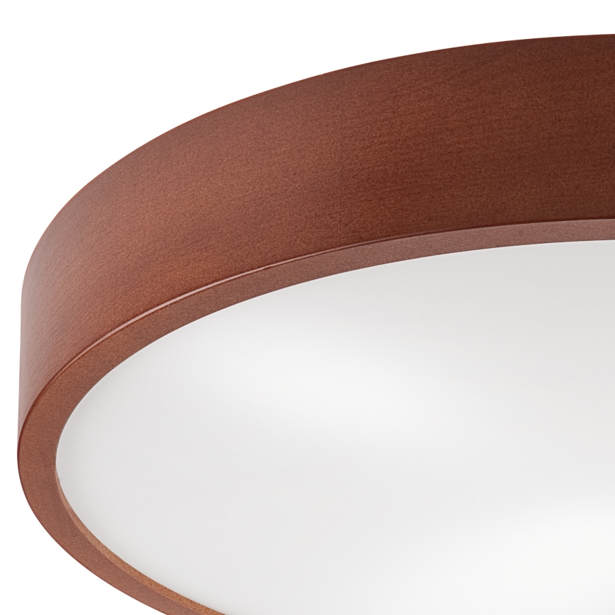 Plafón NATURAL 4xE27/60W/230V ø 57,5 cm pino/marrón