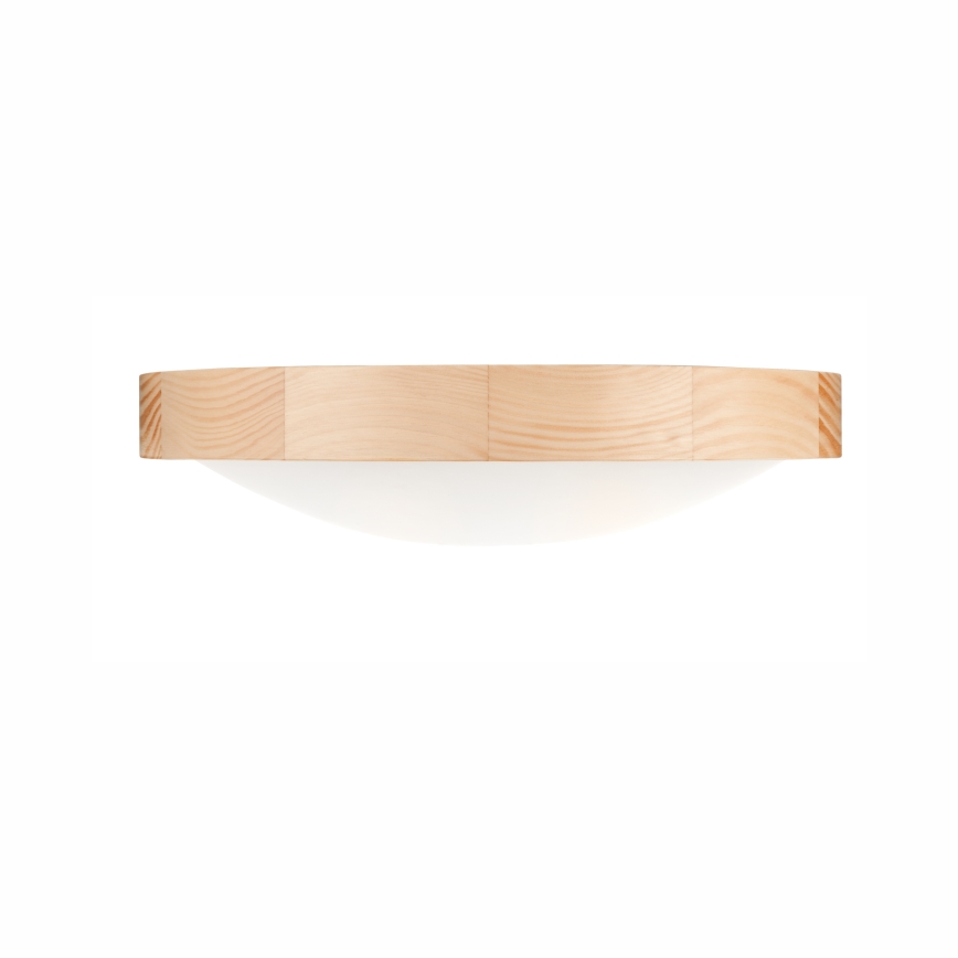 Plafón NATURAL SLIM 2xE27/60W/230V ø 37 cm pino