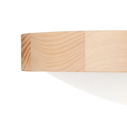 Plafón NATURAL SLIM 2xE27/60W/230V ø 37 cm pino