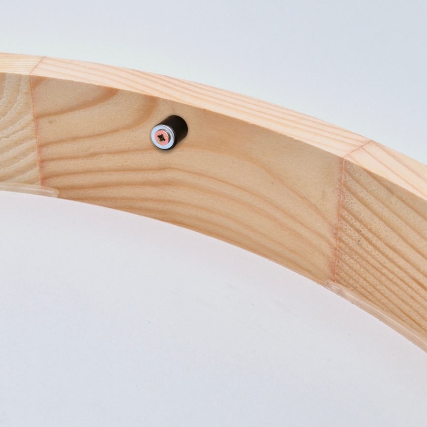 Plafón NATURAL SLIM 2xE27/60W/230V ø 37 cm pino
