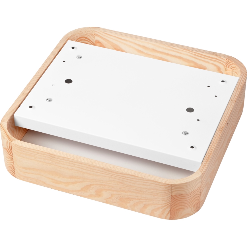 Plafón NATURAL SQUARE 2xE27/15W/230V 35x35 cm pino