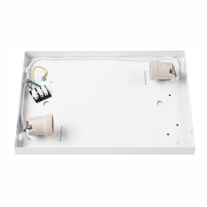 Plafón NATURAL SQUARE 2xE27/15W/230V 35x35 cm pino