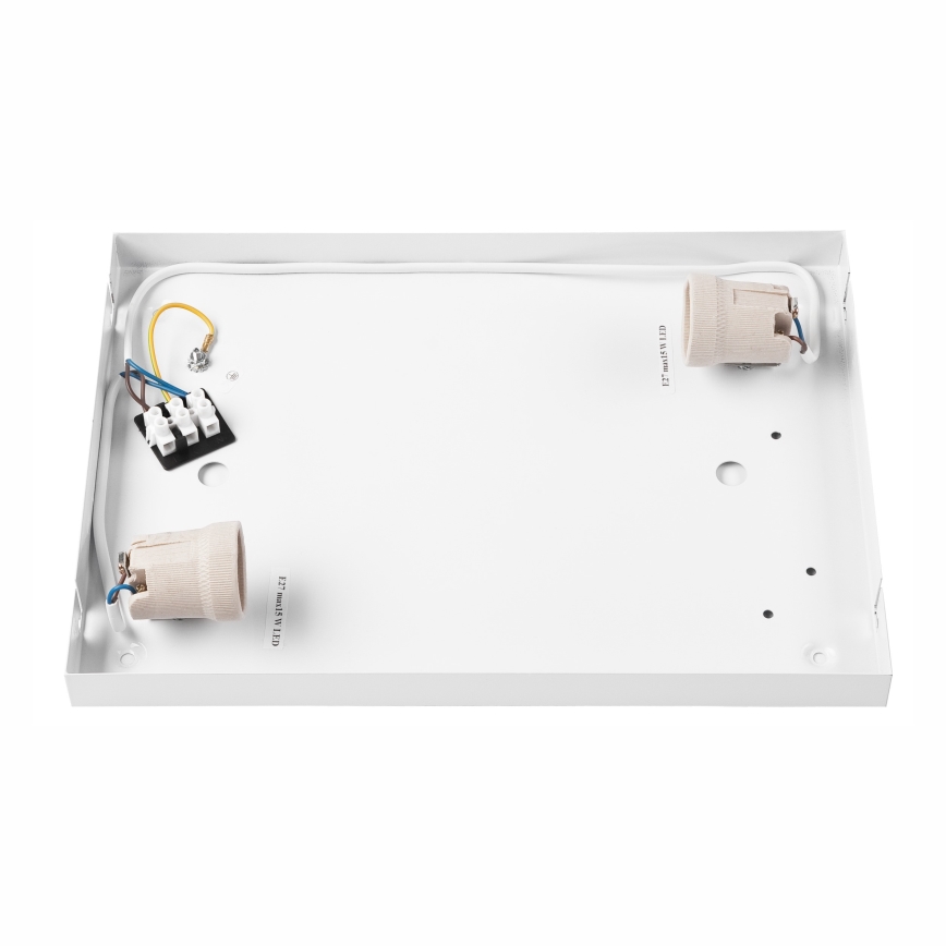 Plafón NATURAL SQUARE 2xE27/15W/230V 35x35 cm pino