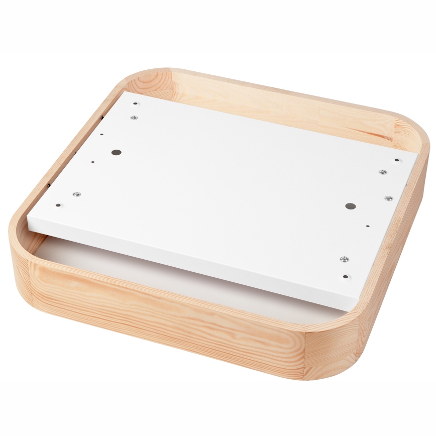 Plafón NATURAL SQUARE 4xE27/15W/230V 45x45 cm pino