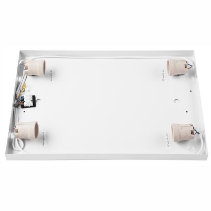 Plafón NATURAL SQUARE 4xE27/15W/230V 45x45 cm pino
