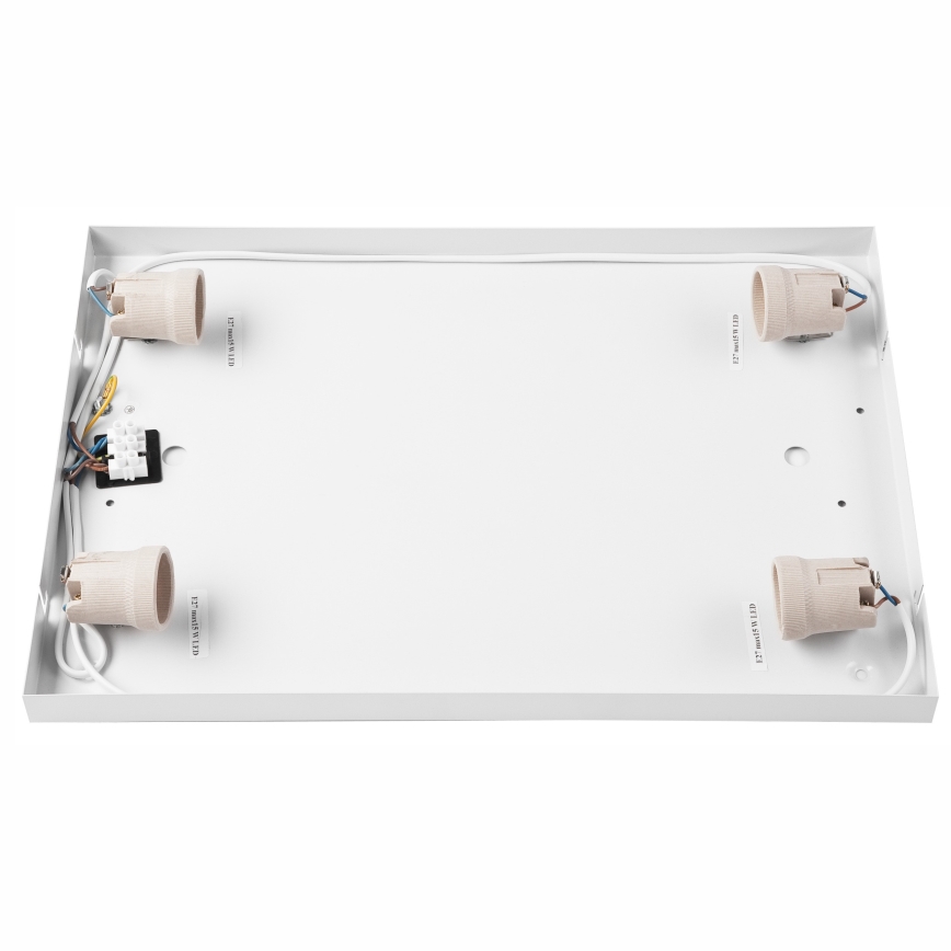 Plafón NATURAL SQUARE 4xE27/15W/230V 45x45 cm pino