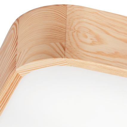 Plafón NATURAL SQUARE 4xE27/15W/230V 45x45 cm pino