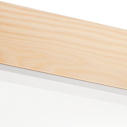 Plafón NATURAL SQUARE 4xE27/15W/230V 48x48 cm pino/blanco