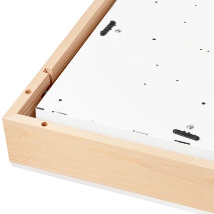 Plafón NATURAL SQUARE 4xE27/15W/230V 48x48 cm pino/blanco