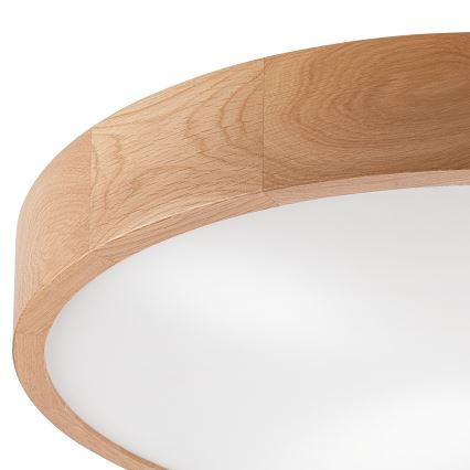 Plafón OAK 4xE27/60W/230V ø 57,5 cm roble