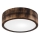 Plafón OAK SMOKY 1xE27/15W/230V ø 27,5 cm roble/marón oscuro