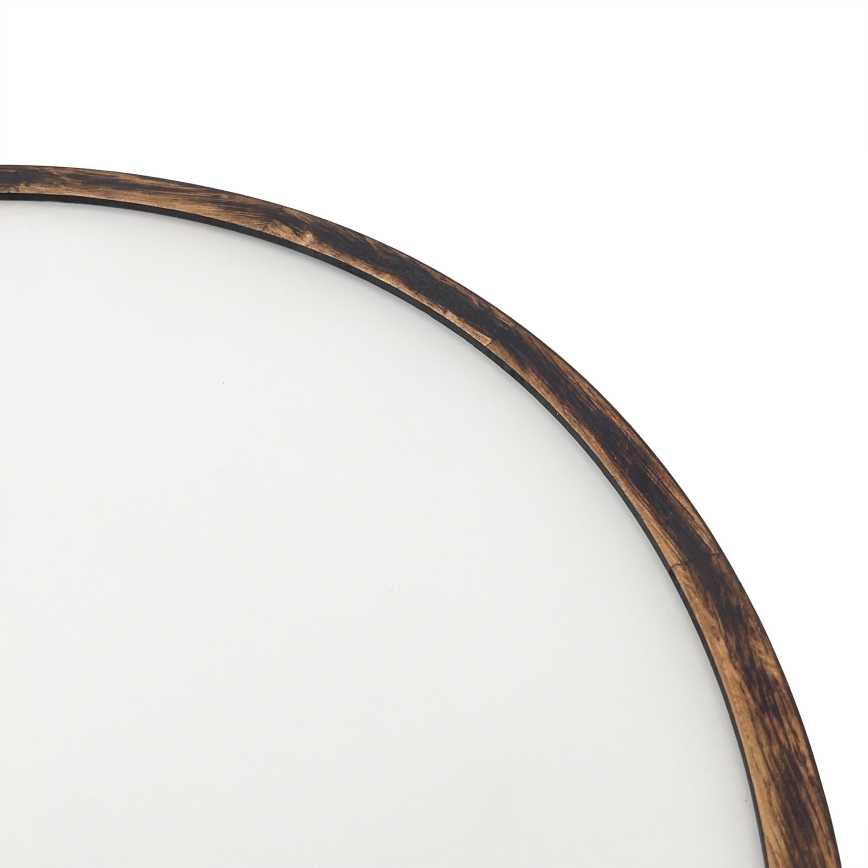 Plafón OAK SMOKY 3xE27/15W/230V ø 47,5 cm roble/marón oscuro
