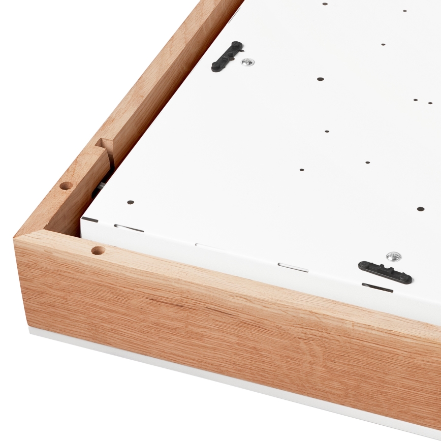 Plafón OAK SQUARE 4xE27/15W/230V 48x48 cm roble/blanco