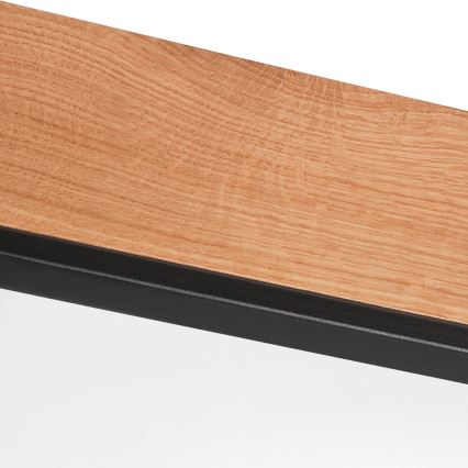Plafón OAK SQUARE 4xE27/15W/230V 48x48 cm roble/negro