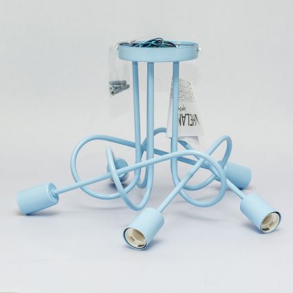 Plafón OXFORD 5xE27/15W/230V azul