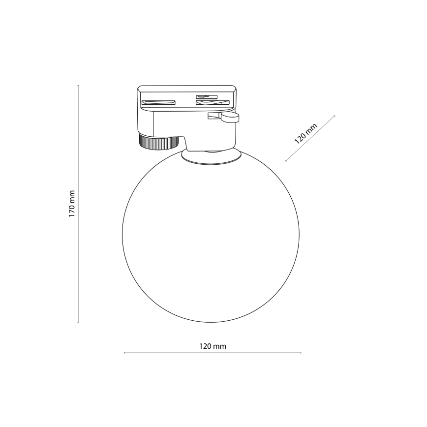 Plafón para sistema de raíles monofásico TRACER 1xG9/8W/230V blanco/negro