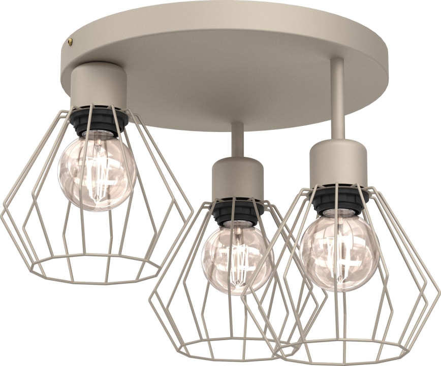 Plafón PARKLA 3xE27/15W/230V beige