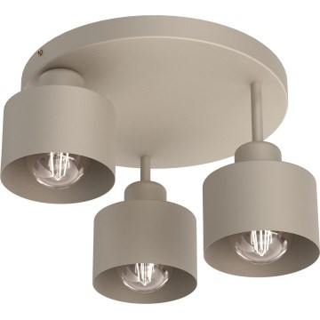 Plafón PARKLA 3xE27/15W/230V beige