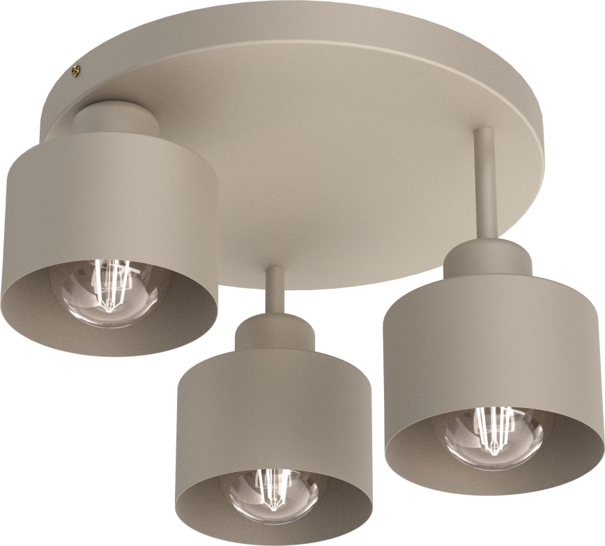 Plafón PARKLA 3xE27/15W/230V beige