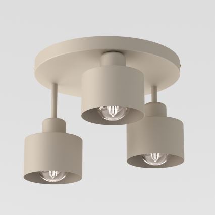 Plafón PARKLA 3xE27/15W/230V beige