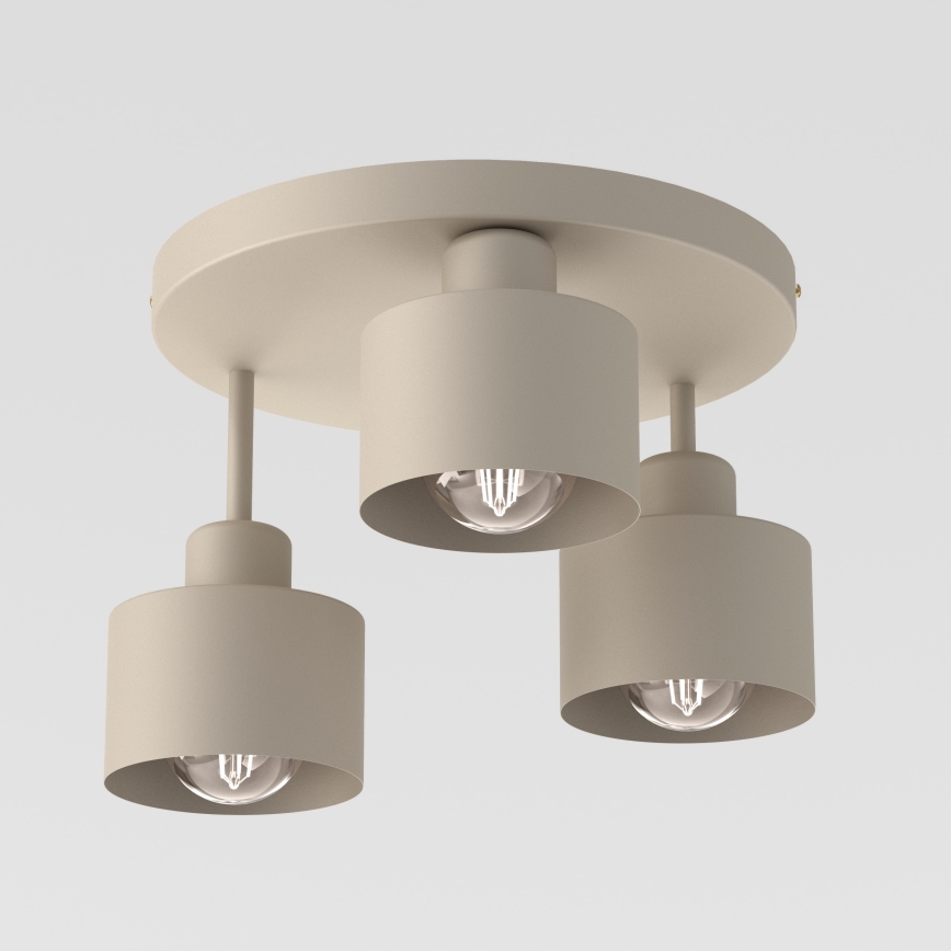 Plafón PARKLA 3xE27/15W/230V beige