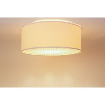 Plafón RAYS 2xE27/60W/230V d. 40cm beige