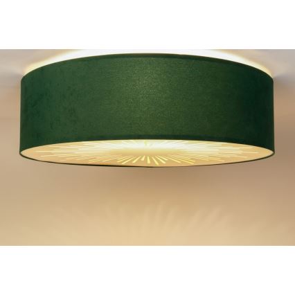 Plafón RAYS 2xE27/60W/230V d. 60cm verde