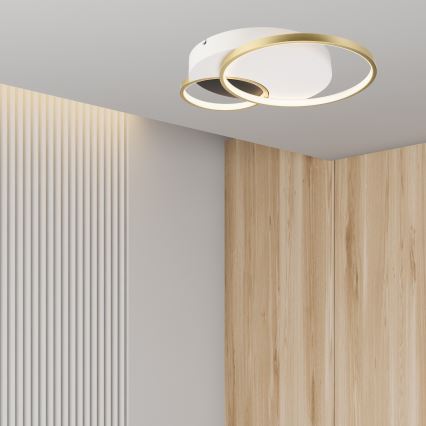 Plafón regulable BENITO LED/31W/230V 3000-6500K blanco/dorado