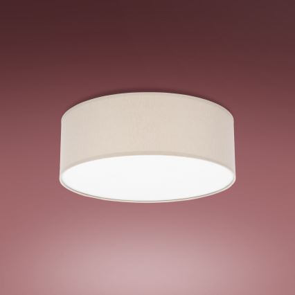 Plafón RONDO 4xE27/15W/230V diámetro 45 cm beige