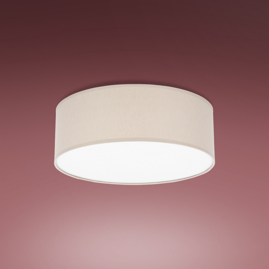 Plafón RONDO 4xE27/15W/230V diámetro 45 cm beige
