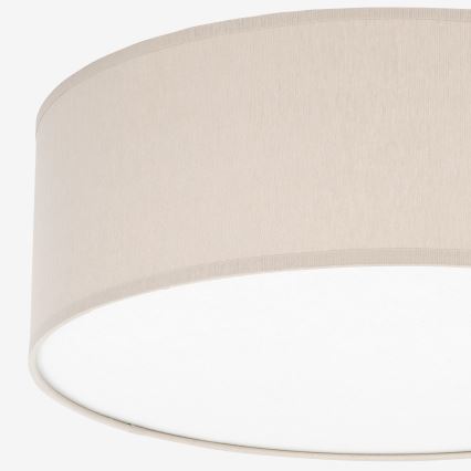Plafón RONDO 4xE27/15W/230V diámetro 45 cm beige