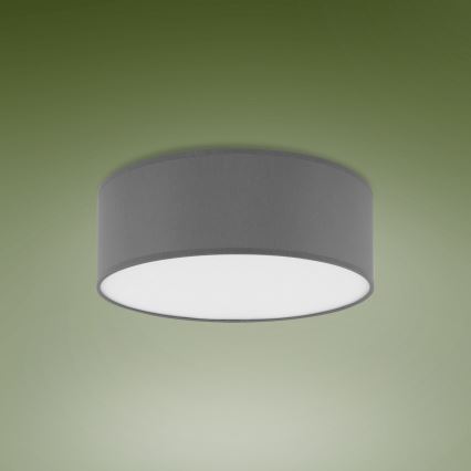 Plafón RONDO 4xE27/15W/230V diámetro 45 cm gris