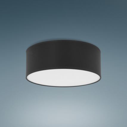 Plafón RONDO 4xE27/15W/230V diámetro 45 cm negro