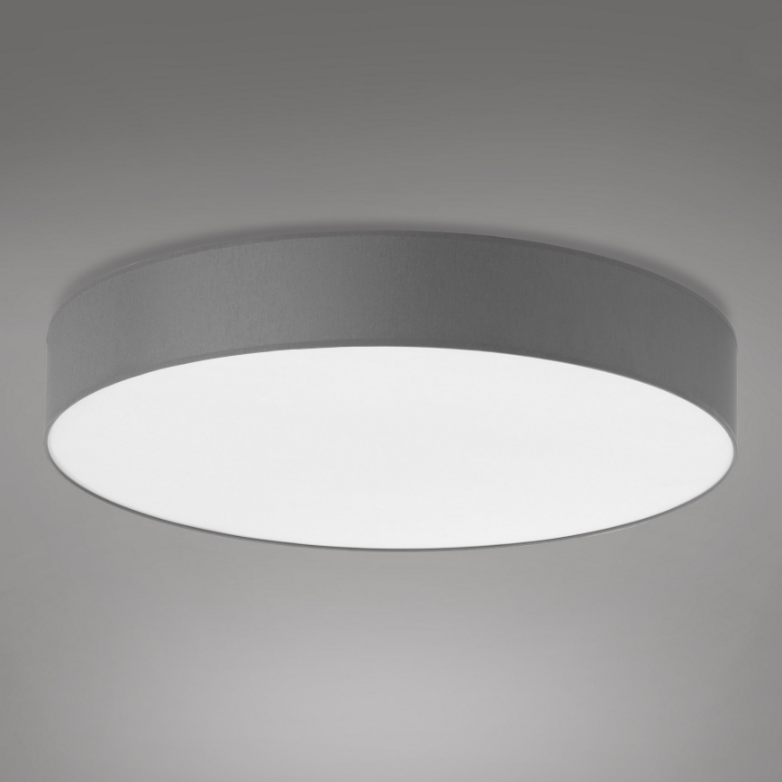 Plafón RONDO 6xE27/15W/230V diámetro 80 cm gris